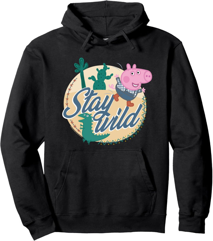 Peppa Wutz Stay Wild With George Pig Pullover Hoodie