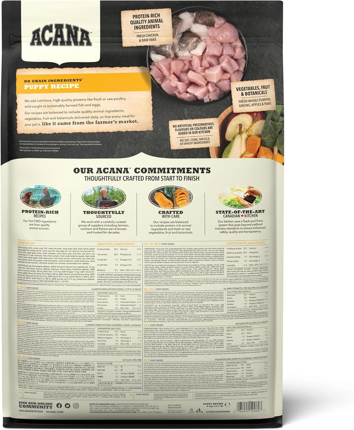 ACANA Puppy &amp; Junior, 1er Pack (1 x 6 kg) 6 kg (1er Pack), 6 kg (1er Pack)