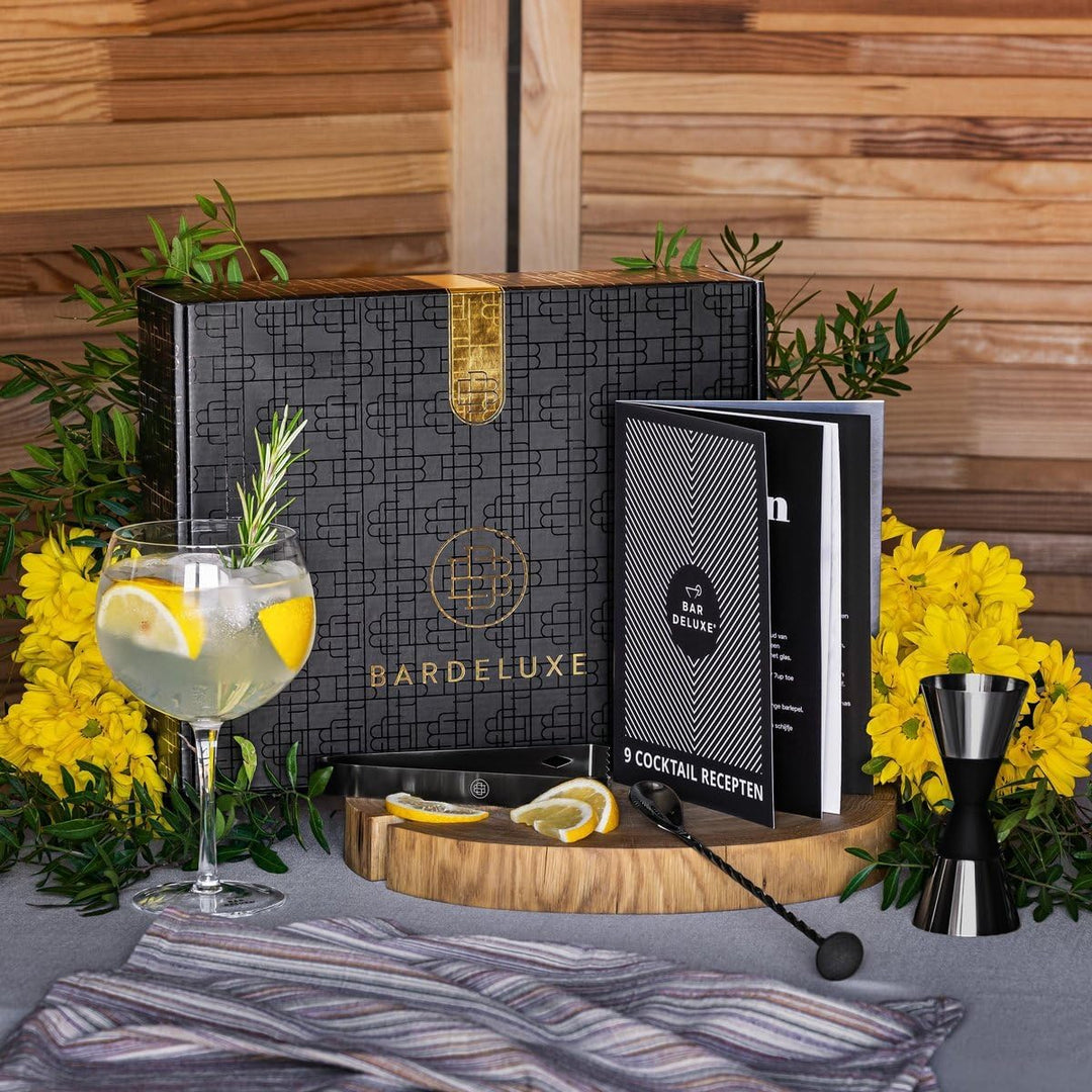 BarDeluxe® Boston Shaker Set 5-teilig, Barkeeper Set, Cocktail Mix Set - 750ml Cocktailshaker Boston