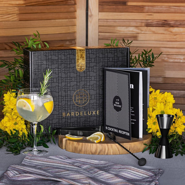 BarDeluxe® Boston Shaker Set 5-teilig, Barkeeper Set, Cocktail Mix Set - 750ml Cocktailshaker Boston