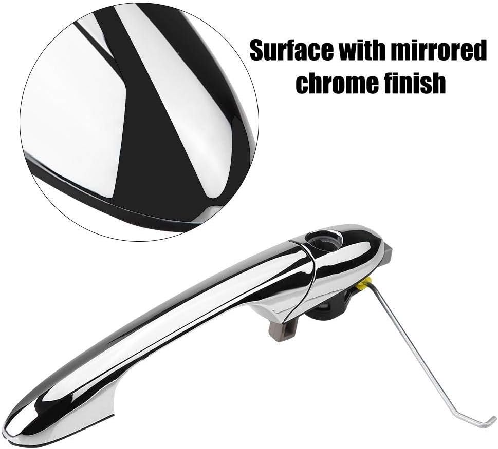 EVGATSAUTO Ersatz Auto Türgriff passend für 500 2012 2013 2014 2015 2016 2017 2018 Chrom 68069943AC