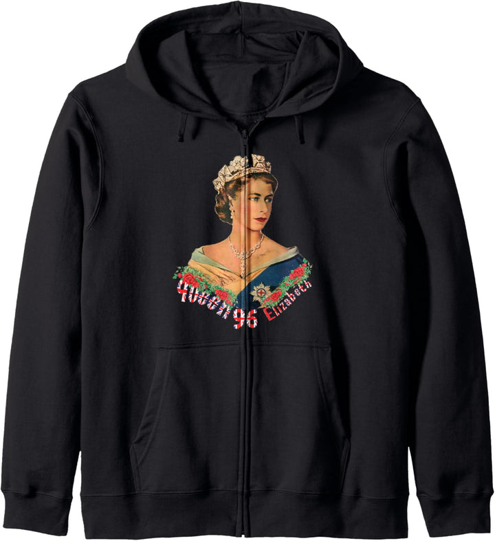 Queen Elizabeth's II British Crown Majesty Queen Elizabeth's II Kapuzenjacke