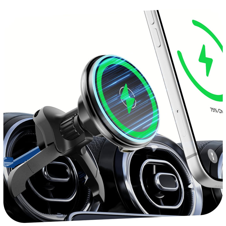 Qi2 15W für MagSafe Autohalterung mit Ladefunktion für Mercedes Benz A/B/C/E/V/G-Klasse & Audi A1/A3