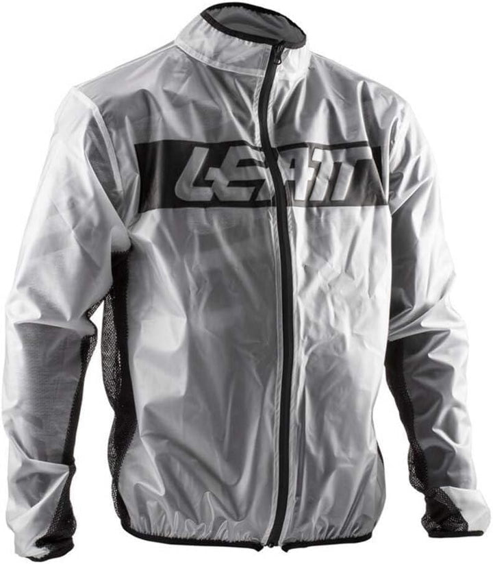 Leatt MTB-Regenjacke RaceCover Smoke XL Schwarz, XL Schwarz