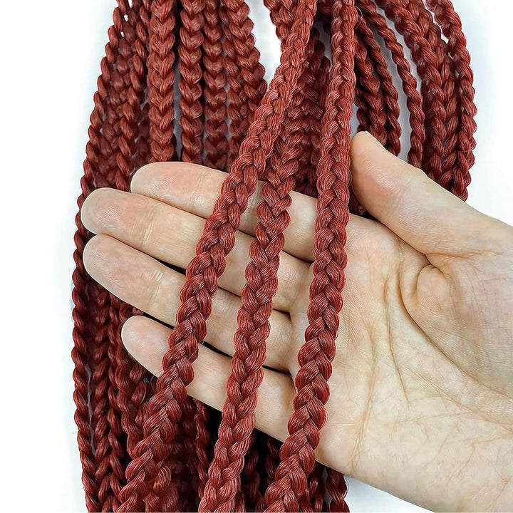 Box Crochet Braids Haarverlängerungen 6 Packs 24 Zoll Synthetische Flechtfrisur 22 Stränge/Pack Croc