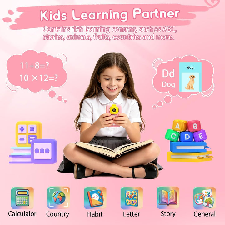 Kinder Handy Spielzeug für Mädchen, Einhorn Kinderhandy 3 4 5 6 7 8 Jahre, Kinder Smartphone Kamera