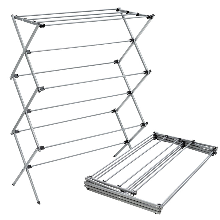 Honey Can Do Trockengestell für Kleidung, faltbar, Oversize, DRY-09066, Silber, 22,7 kg, Silber