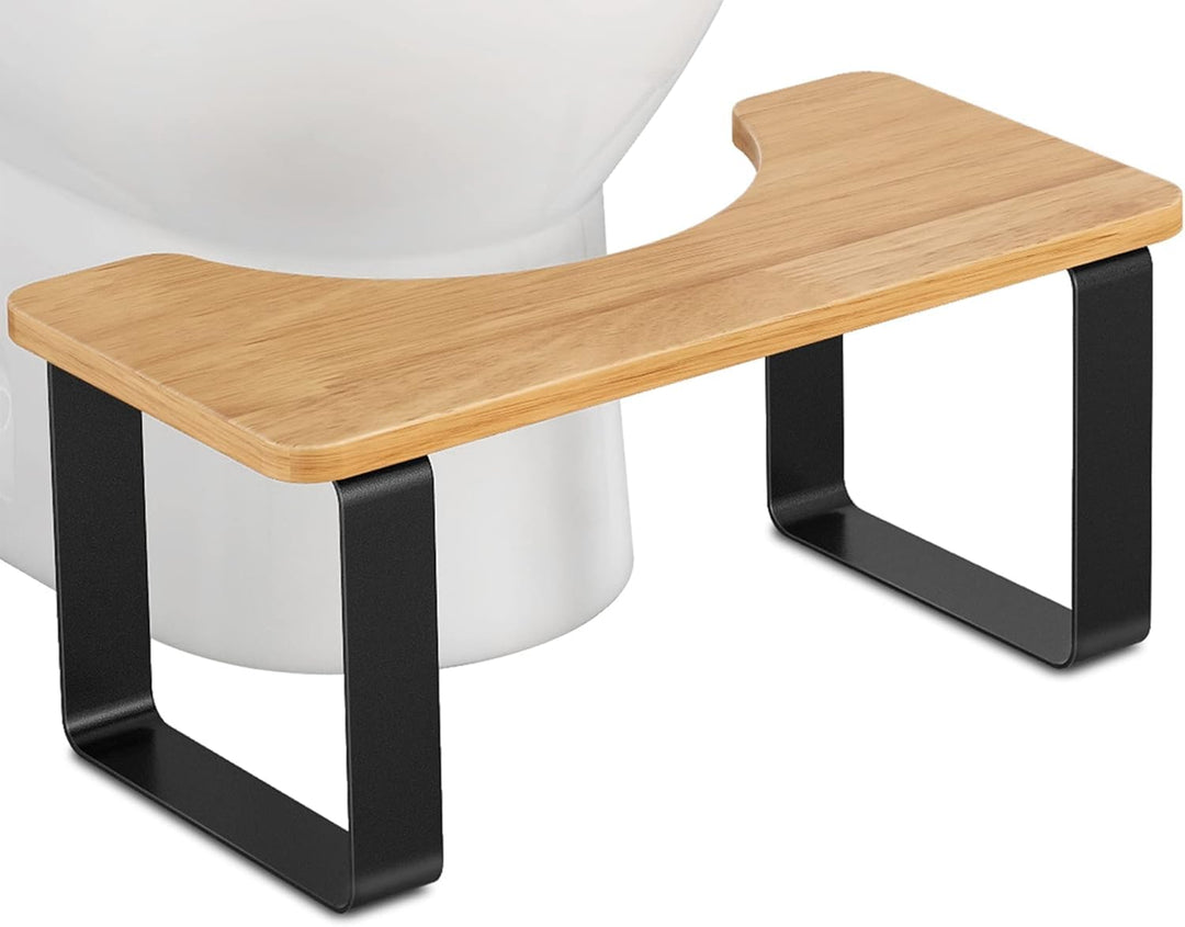 Toilettenhocker Erwachsene,Toilettenhocker Holz, Klohocker Toiletten Hocker, WC Hocker Toilette Bamb