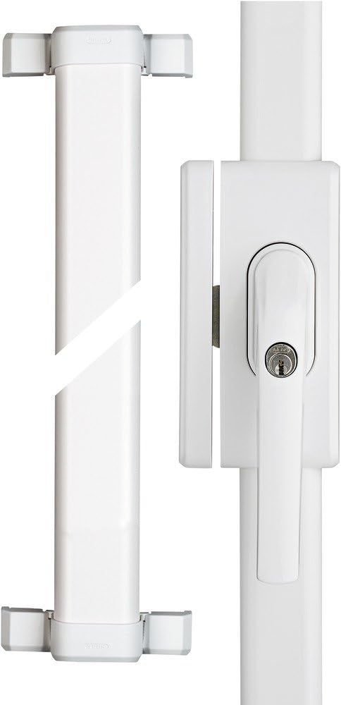 Abus Fenster-Stangenschloss Fos650 W weiss AL0125 gleichschliessend, 1 Stück, Weiss, 73003 Weiss gle