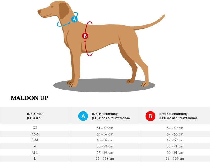 HUNTER Hundegeschirr Maldon UP, Farbe: Altrosa/grau, weich gepolstert & komfortabel, stark reflektie