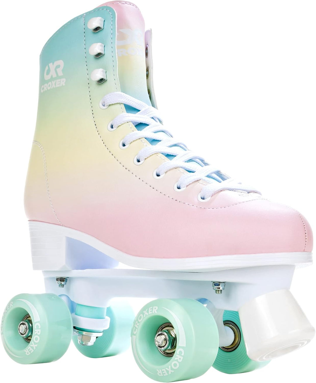Croxer Rollschuhe Roller Skates Alessa - SAS - Shock Absorbing System - Kugellager Abec7 - Retro Des