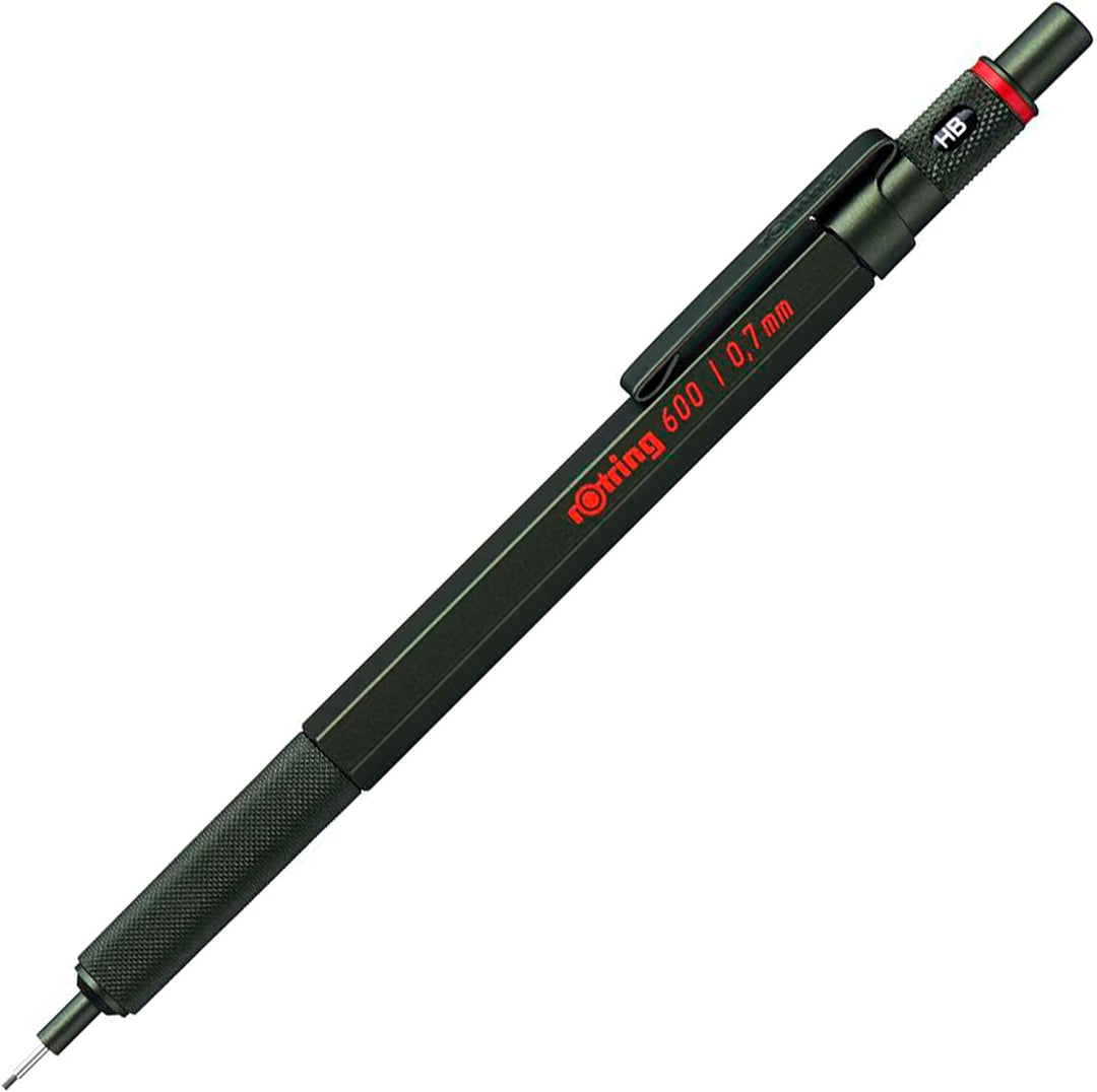 rOtring 600 Druckbleistift | 0,7 mm | Grün | Ergonomisches Vollmetallgehäuse Grün 0.7 mm, Grün 0.7 m