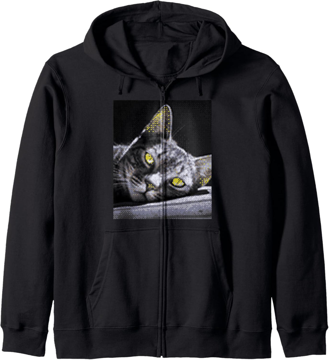 Warrior Pixel Cat Kapuzenjacke