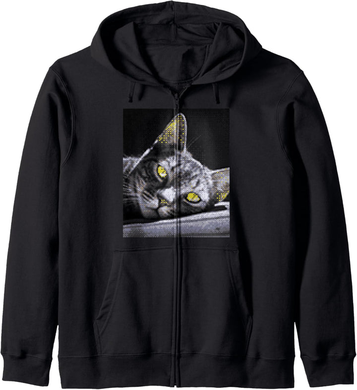 Warrior Pixel Cat Kapuzenjacke