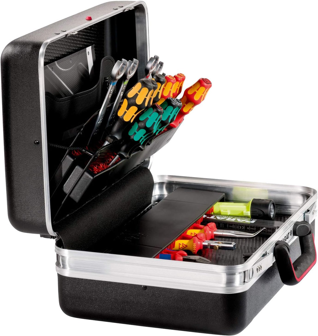 Prarat Werkzeugkoffer CLASSIC Plus Safe, Ordnungssystem CP-7-1 Längssteg, 3 Querstege, 2 Zahlenschlo