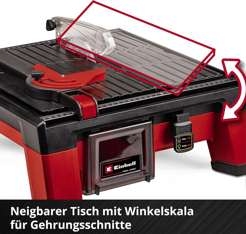 Einhell Akku-Fliesenschneider TE-TC 18/115 Li Power X-Change (Li-Ion, 18 V, max. 3.800 min-1, inkl.