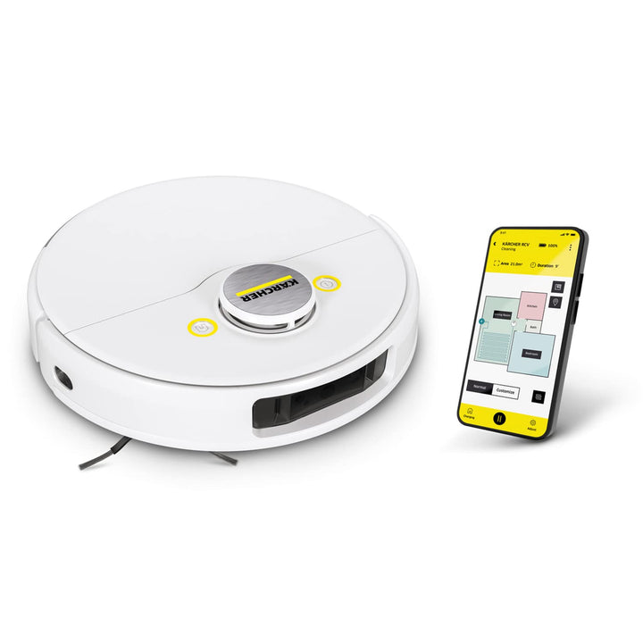 Kärcher Saugroboter RCV 5 mit Wischfunktion, App-Steuerung, LiDAR-Laser-Navigation, Dual-Laser und K