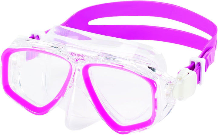 Speedo Adventure Dive Mask, Pink Frost, One Size