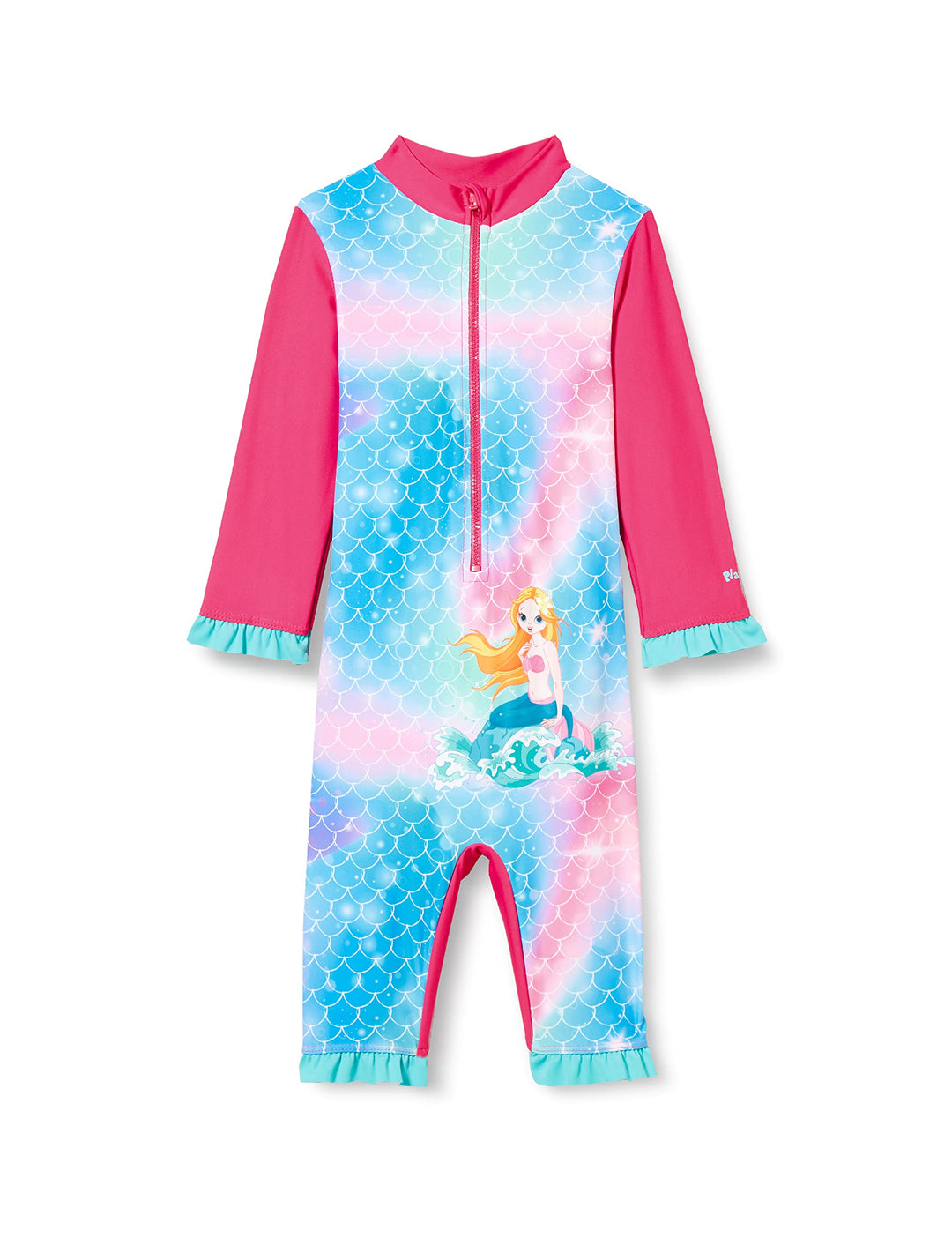 Playshoes Unisex Kinder Uv-Schutz Einteiler Badeanzug Schwimmanzug Badebekleidung (1er Pack) Meerjun
