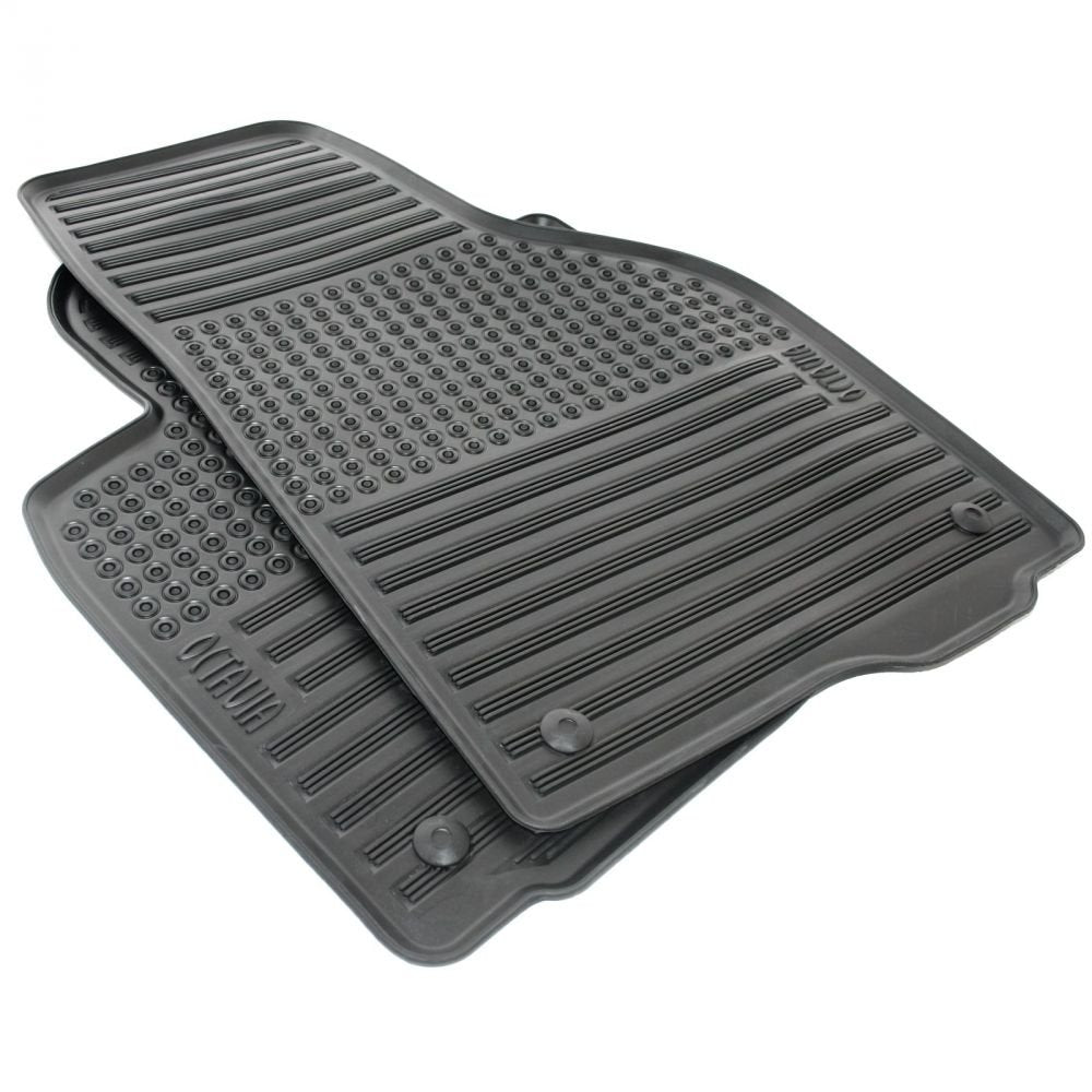 Skoda 1Z0061221 Gummi Fussmatten 2X vorn Gummimatten Original Allwettermatten
