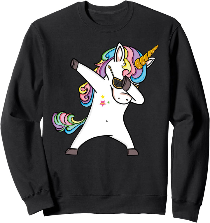 Dabbing Einhorn Unicorn Mädchen Dab Lustig Kostüm Sweatshirt