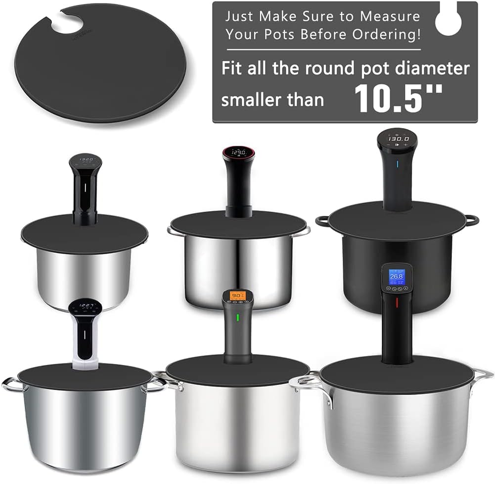 Sous Vide Deckel präzises Kochen Silikon Sous Vide Deckel Suppentöpfe