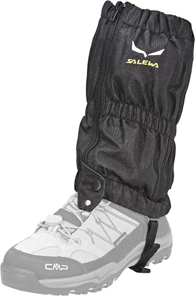 SALEWA Kinder Gamaschen Junior Gaiter Einheitsgrösse Schwarz, Einheitsgrösse Schwarz