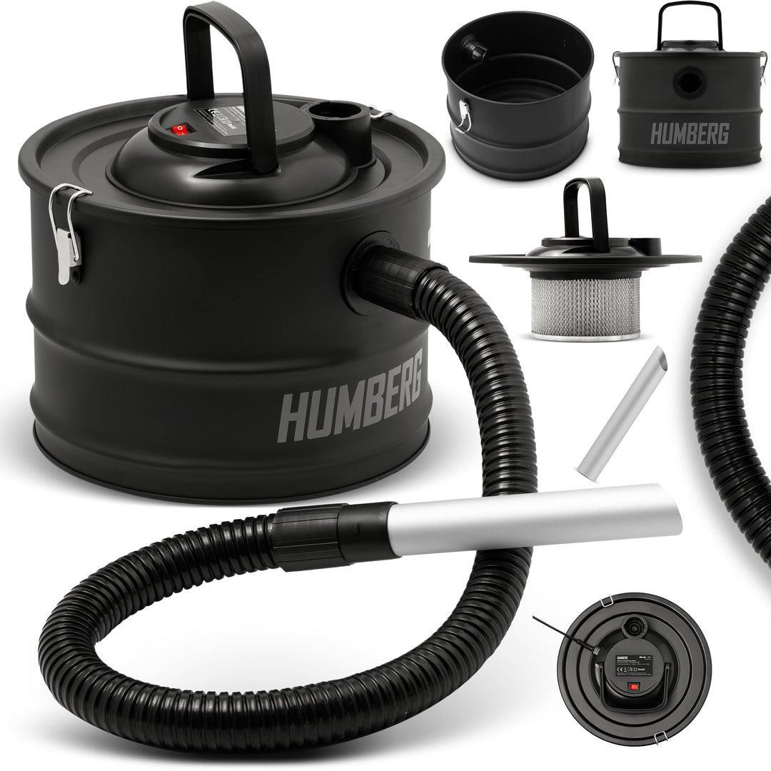 Humberg 15L 1200W HM-404 Trockensauger für Asche und Schutt Beutellos
