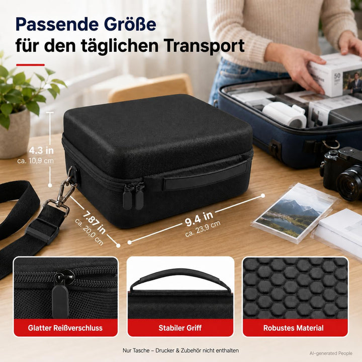 casmilee Hart Tasche für Canon SELPHY CP1500/CP1300/CP1200 Mini Mobiler Fotodrucker und Farbtinten P