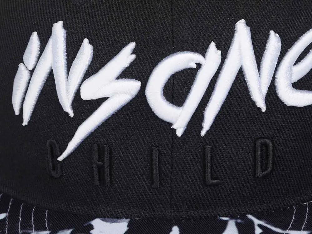 Nebelkind Snapback Cap Insane Child Schwarz Weiss Kappe 6-Panel One Size