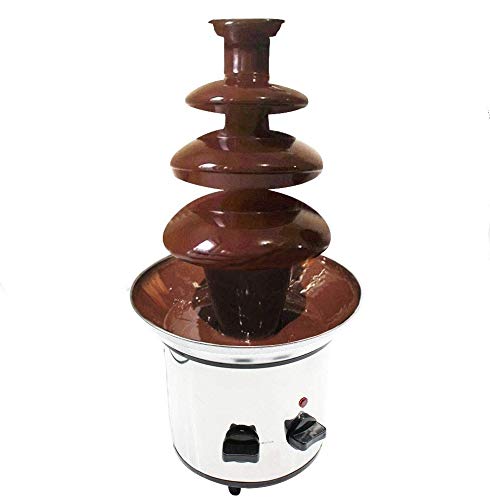 4 Etagen Schokoladenbrunnen YUNRUX DIY Schokobrunnen Profi Schokoladenfontäne mit Lebensmittelechte
