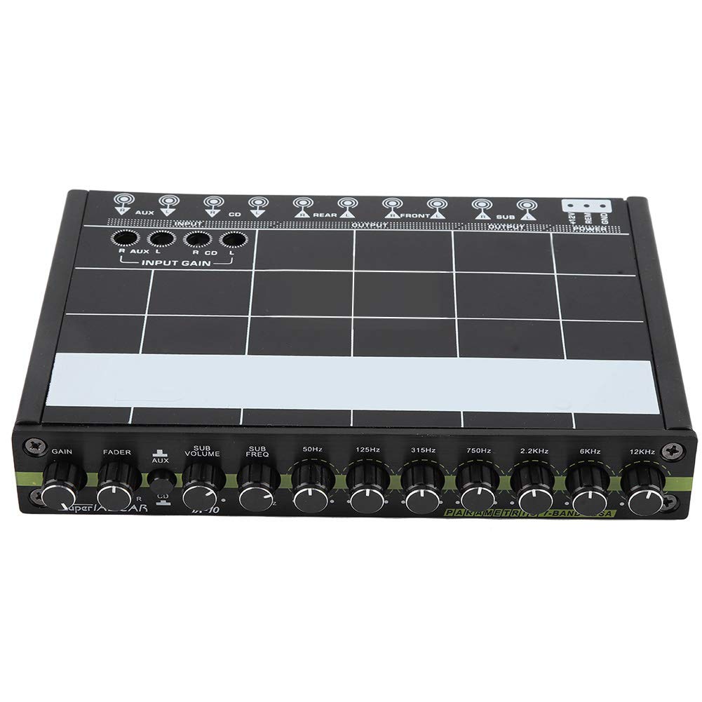 Car Audio Equalizer, Fydun 1 Stücke Auto Audio Stereo EQ Equalizer mit 7 Band