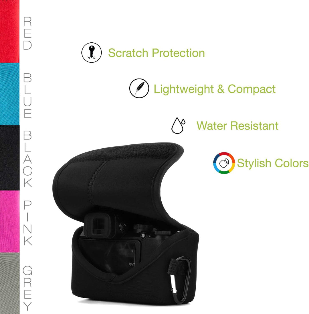 MegaGear MG1817 Ultraleichte Neopren-Kameratasche, kompatibel mit Nikon Z50 (16-50 mm), Schwarz, Sch