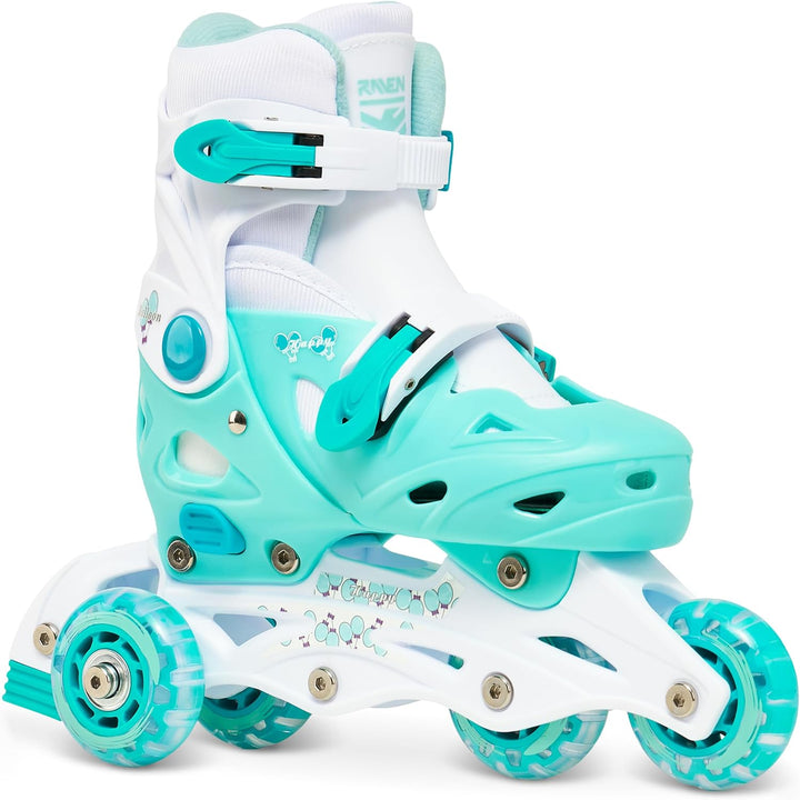 RAVEN 4in1 Inline Skates Triskates Rollschuhe Schlittschuhe Inliner für Kinder Mädchen Jungen verste