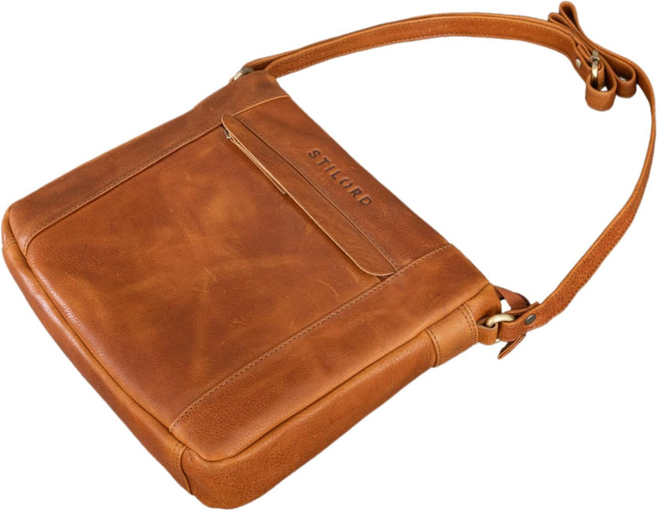 STILORD "Terra Ledertasche Damen Umhängetasche Vintage Handtasche für Frauen Klassische Schultertasc