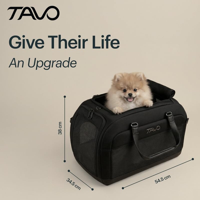 Tavo Hendrick Haustier‑Autositz & Transportbox, ISOFIX, Farbindikatoren, atmungsaktives Mesh, Geeign