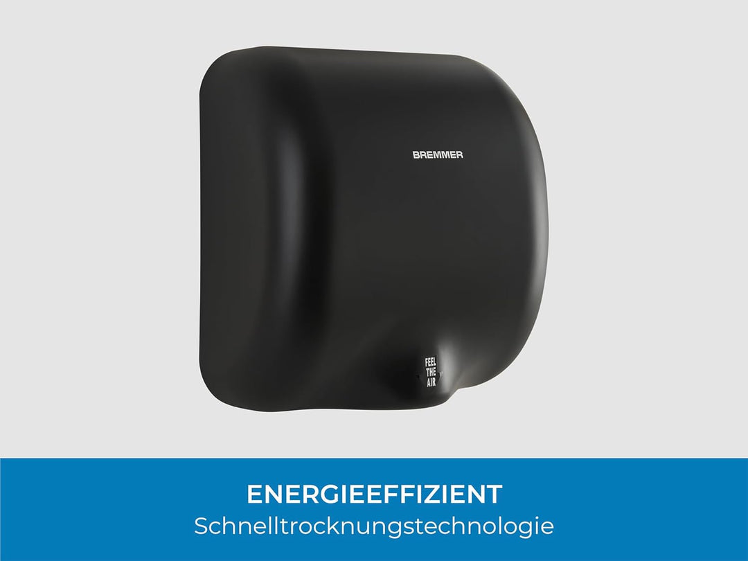 Bremmer Generic Turbo-Händetrockner | Hochgeschwindigkeits-Niedrigenergie-Trockner | Umweltfreundlic