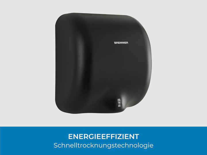 Bremmer Generic Turbo-Händetrockner | Hochgeschwindigkeits-Niedrigenergie-Trockner | Umweltfreundlic