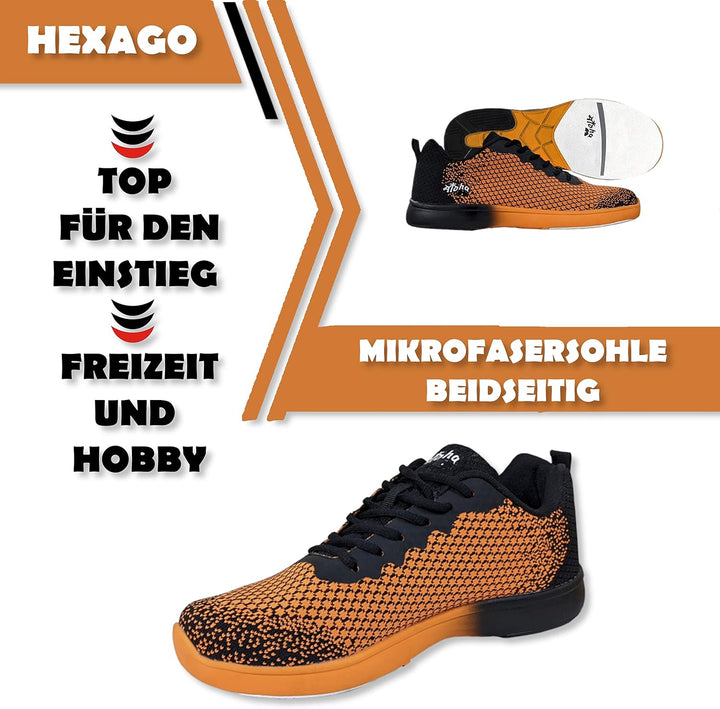 Bowling-Schuhe – Aloha HexaGo – Bowlingschuh für Damen, Herren und Jugendliche – Für Rechts- und Lin