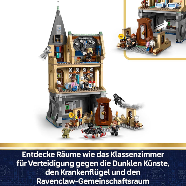 LEGO Harry Potter Schloss Hogwarts: Krankenflügel - DIY Set mit 7 Minifiguren - Modellbau mit Hermin