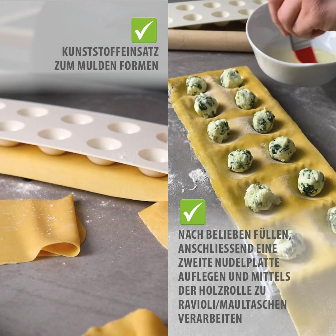 Gefu 28440 Ravioli/Maultaschenbrett Tasca, 3Tlg.