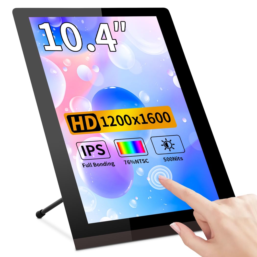Raspberry PI Touchscreen Monitor, 9 Zoll Mini HDMI Display,1280 x 720/ Anti-Glare/Optical Bonding Ca