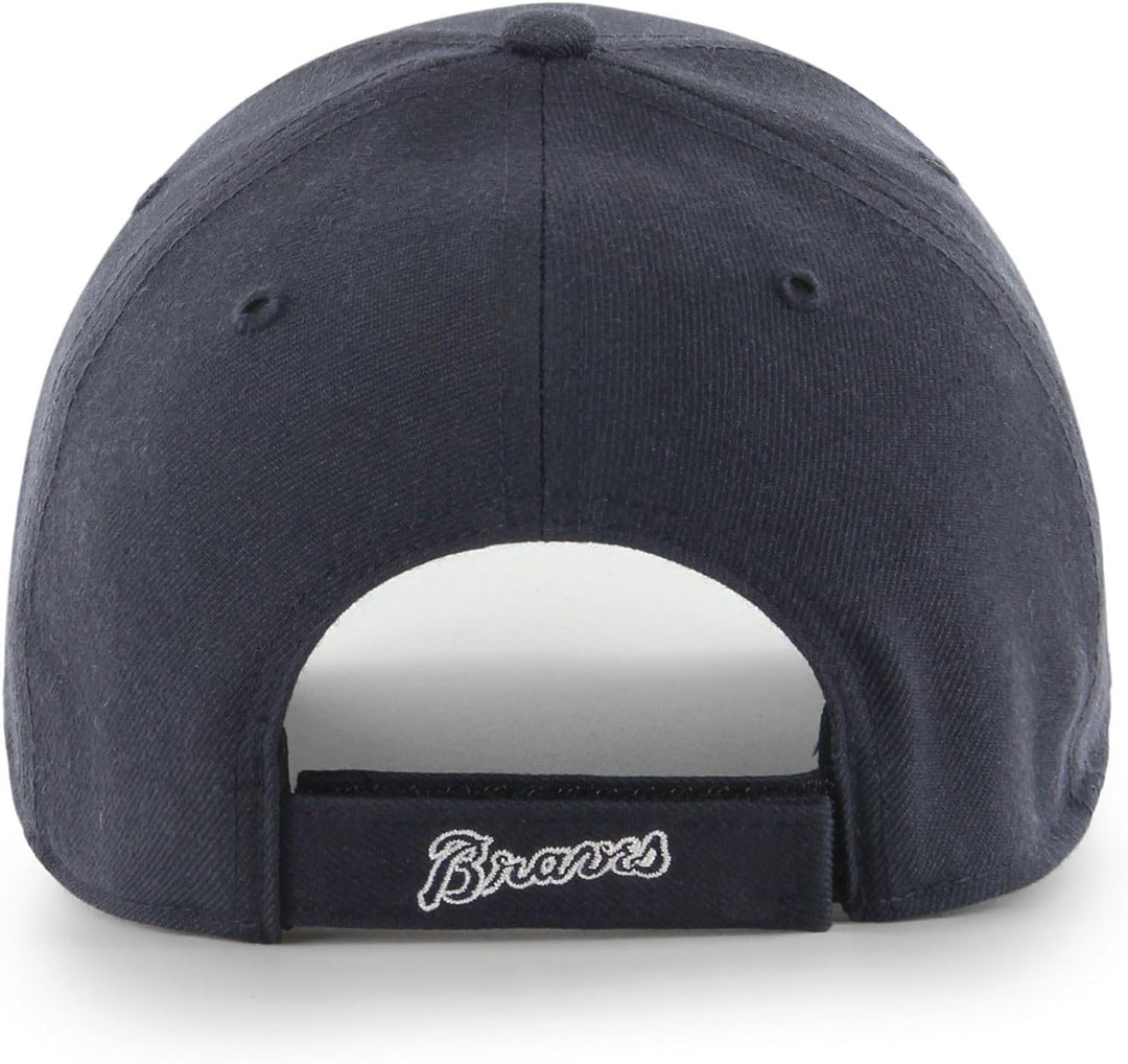 '47 MLB Caps verstellbar Klettverschluss Baseball Kappe gebogener Schirm Teamlogo Einheitsgrösse Atl