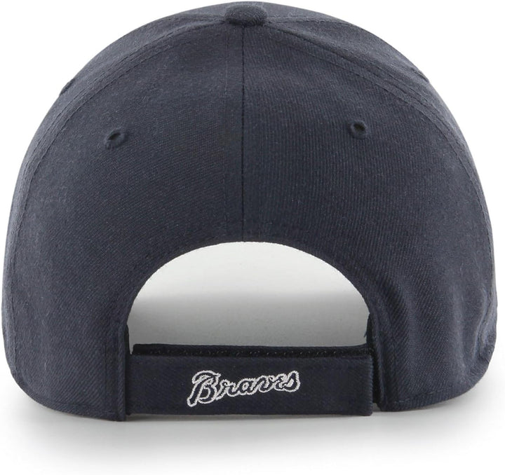 '47 MLB Caps verstellbar Klettverschluss Baseball Kappe gebogener Schirm Teamlogo Einheitsgrösse Atl