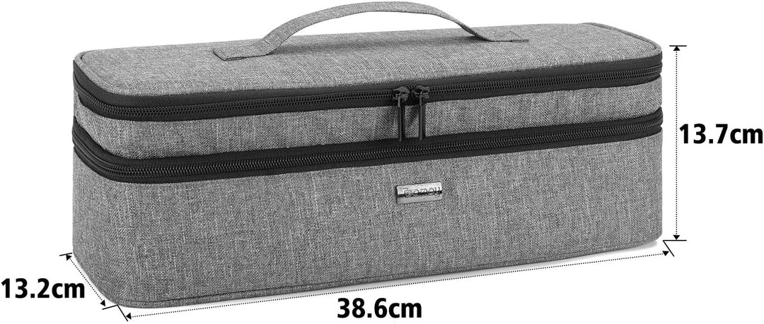 Teamoy Aufbewarhungstasche für Warmluftbürste Haartrockner, Glättender Styler Tragetasche, Reisetasc