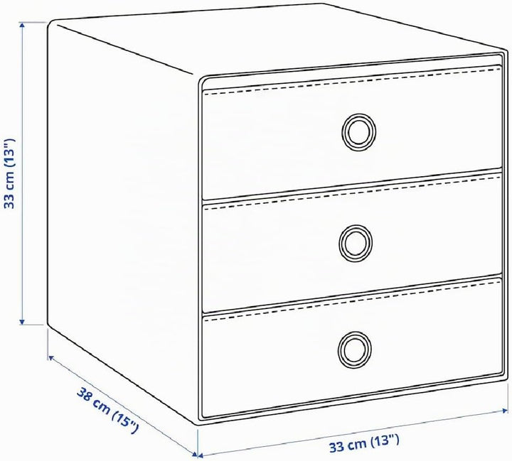 BLÄDDRA Mini-Kommode mit 3 Schubladen, Aufbewahrungsbox, Aufbewahrungsbox, Aufbewahrungsbox, Aufbewa