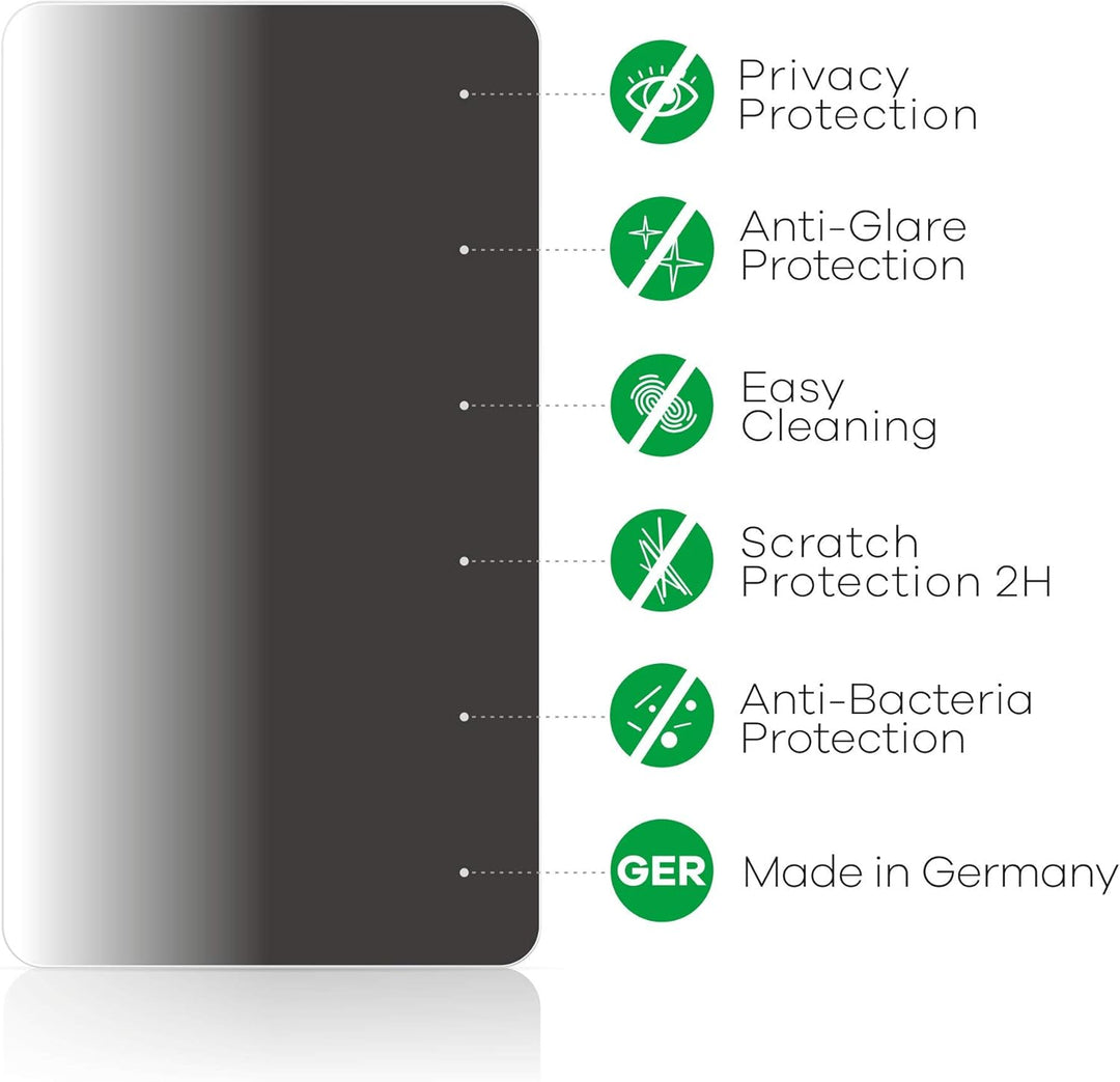 upscreen 10.4" Blickschutzfilter für 10,4 Zoll Standardgrössen (26.4 cm) [210 x 158 mm, 4:3] - Blick