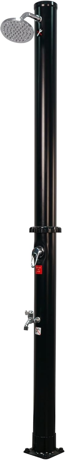 VALAZ Solardusche für den Aussenbereich, 18 Liter, einfache Installation mit Schlauch, Aussendusche,