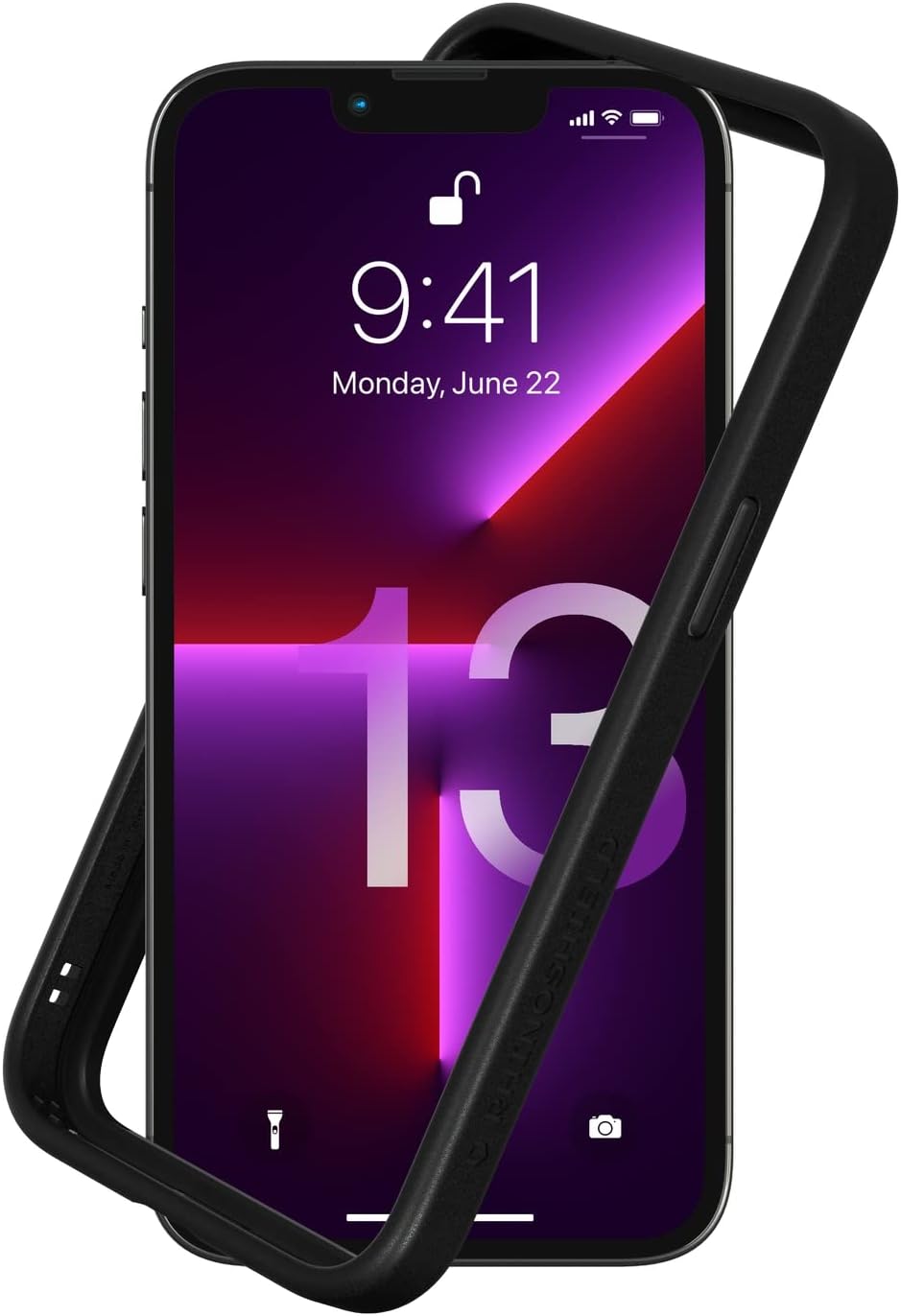 RhinoShield Bumper Case kompatibel mit [iPhone 13/13 Pro] | CrashGuard NX - Stossdämpfende Schutzhül