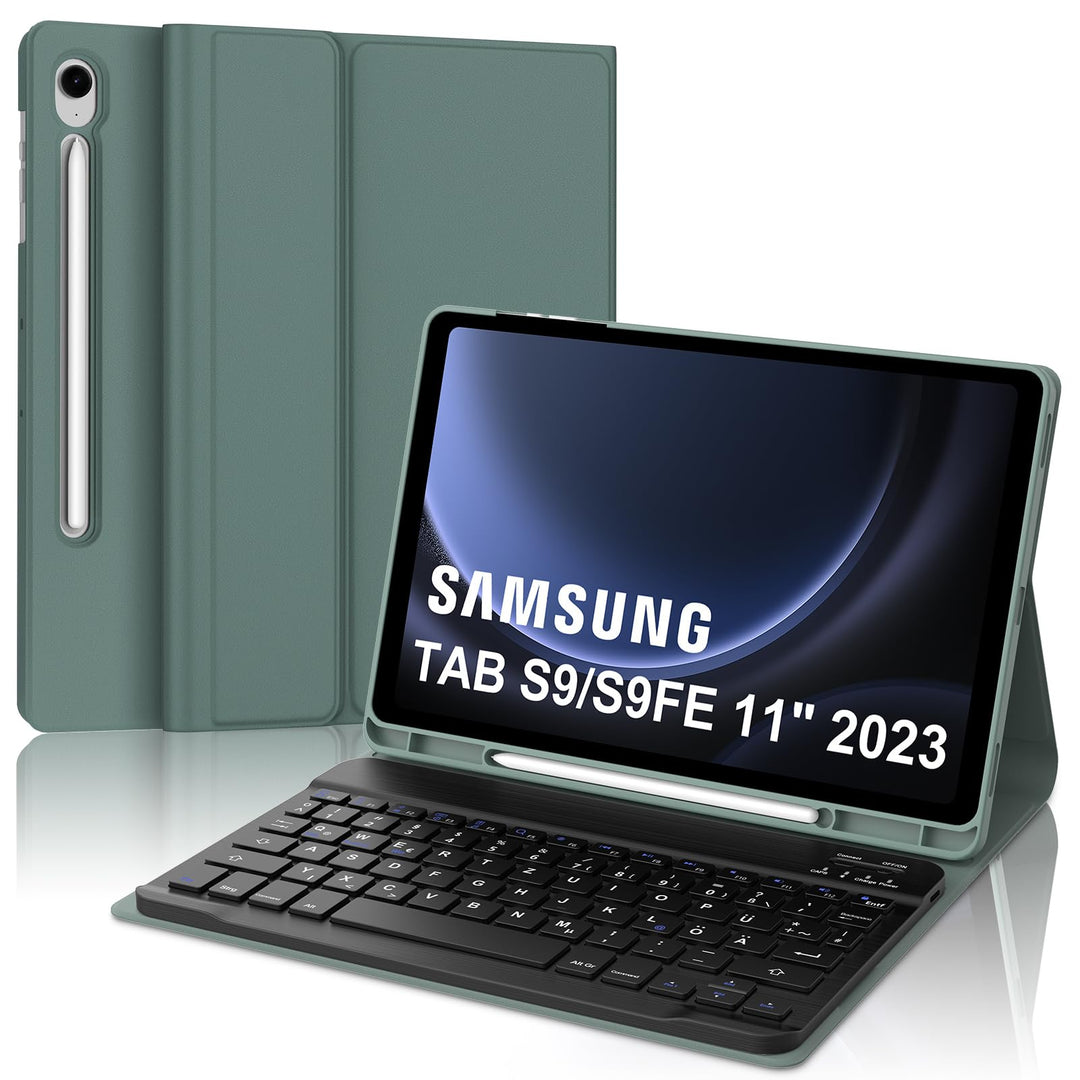 IVEOPPE Tastatur für Samsung Galaxy Tab S9FE/S10FE 10.9", Hülle Tastatur Galaxy Tab S9/S10FE 2025, M